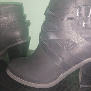 Journee Collection Strap Ankle Bootie